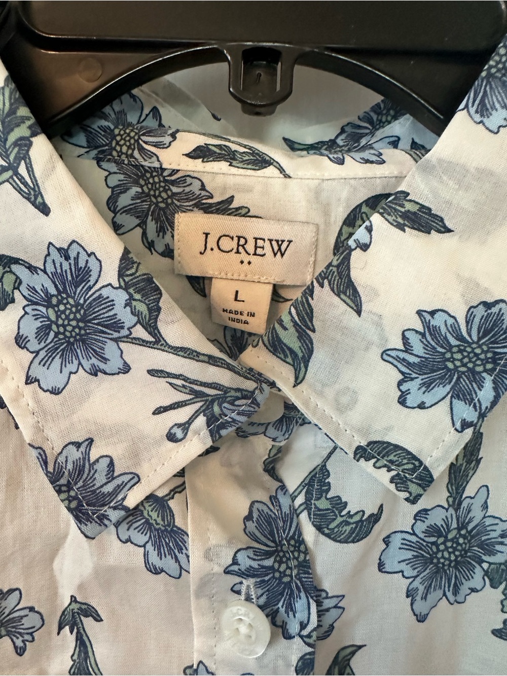 J Crew cotton summer blouse large - Picture 2 of 4